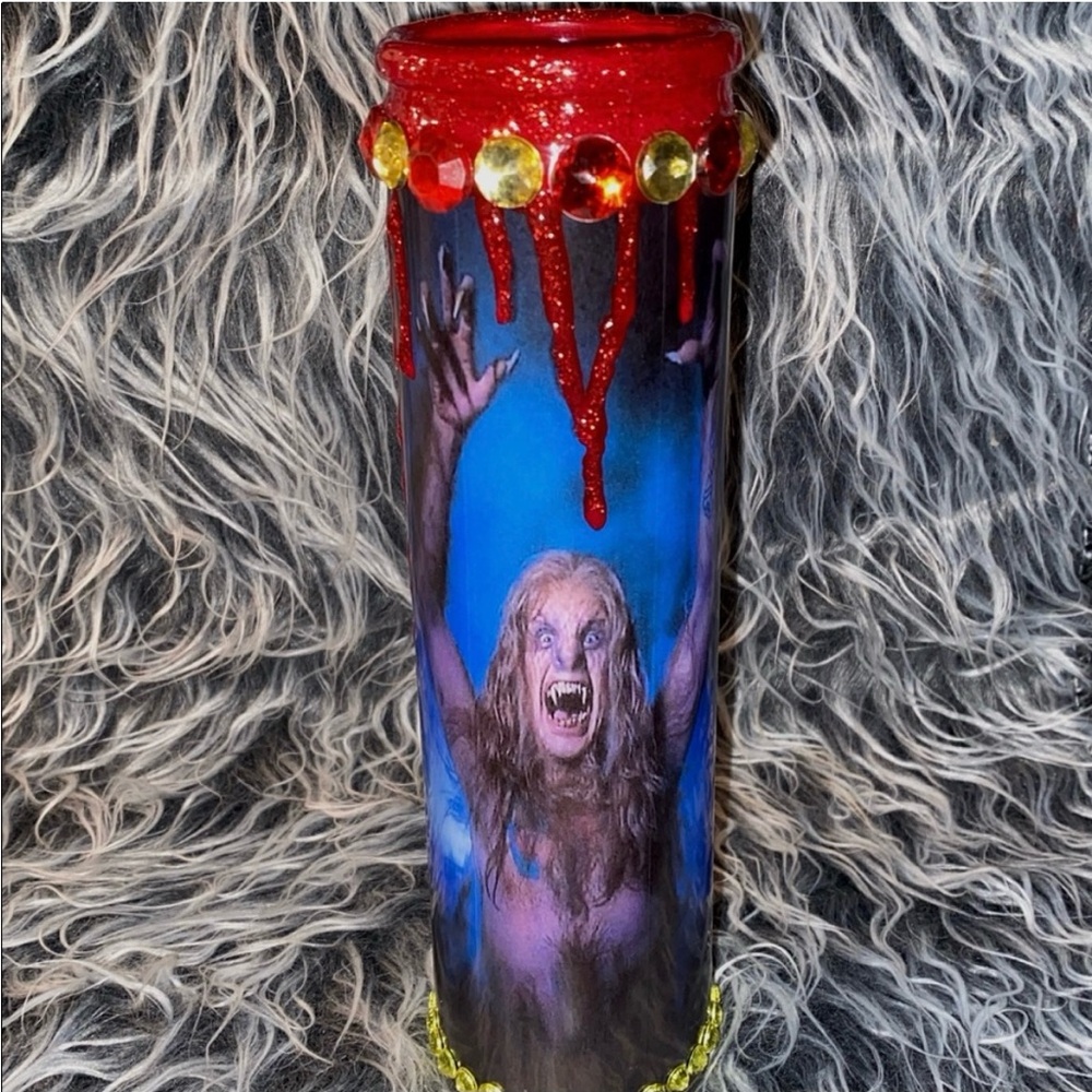 Horror Themed Decorative Candle(handmade) by me.